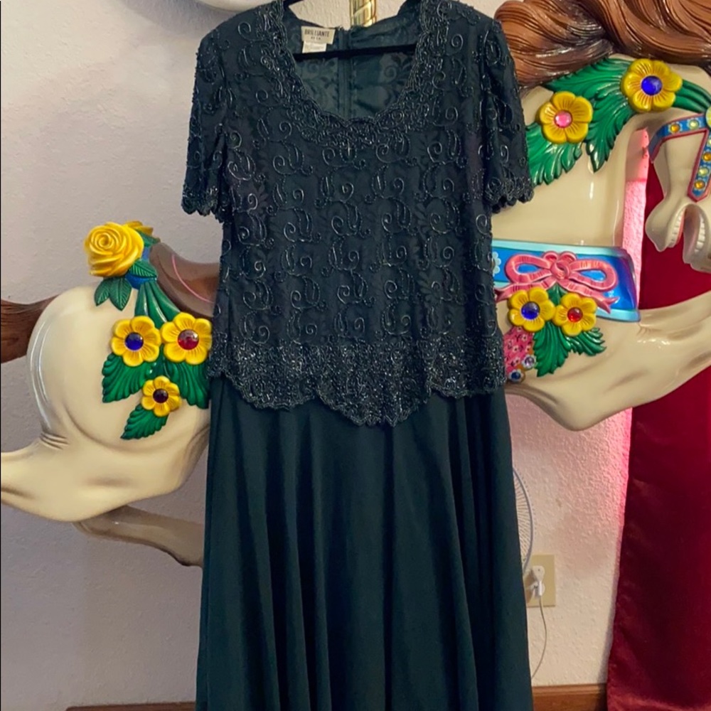 Formal beaded long dress. JBrilliante by JA
